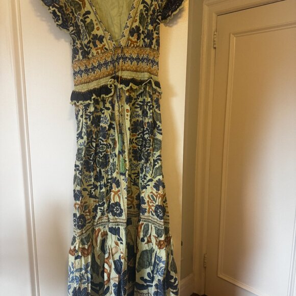 FARM Rio Ocean Tapestry Maxi Dress Size Small - Picture 10 of 16